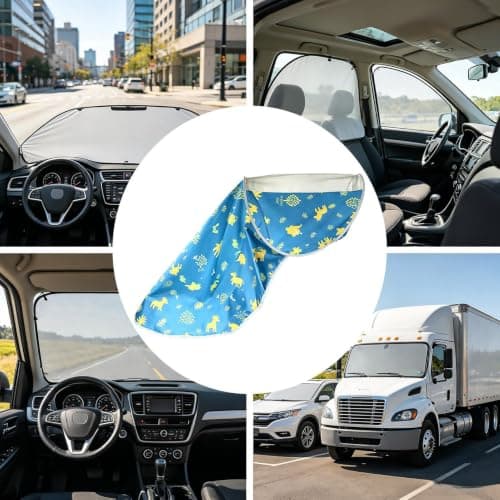 Car Sunshade | Breathable UV Resistant Car Interior Sun Protection Cover — view 4