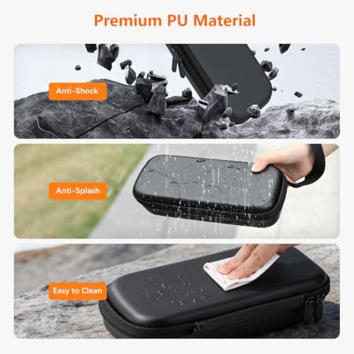 AMAZEAR Carry Case for DJI OSMO Pocket 4 Pro Accessories, Black — view 6