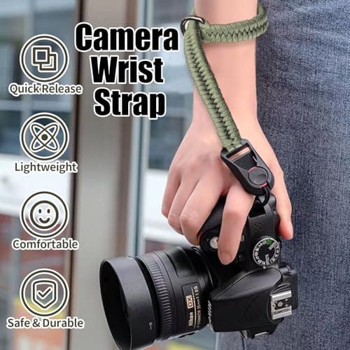 Camera Strap Quick Release Paracord Rope Camera Wrist Straps Adjustable — view 5