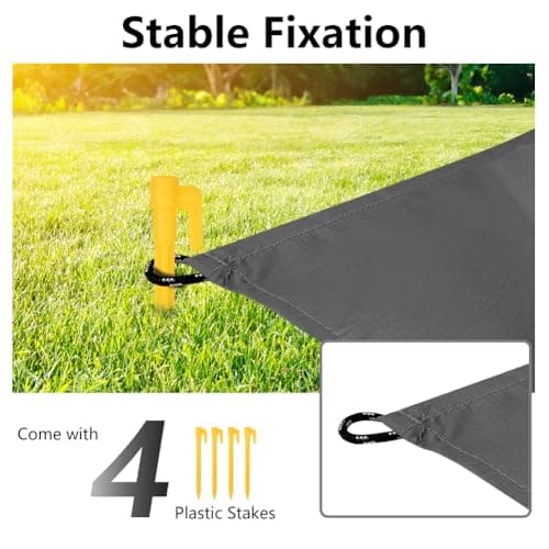 AYBUY Outdoor Travel Blanket, 200 x 140 cm Sandproof Beach Mat, Black — view 5