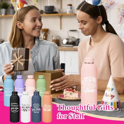 8 Pack Thank You Insulated Tumblers, 500 ml Stainless Steel Travel Mugs — view 6