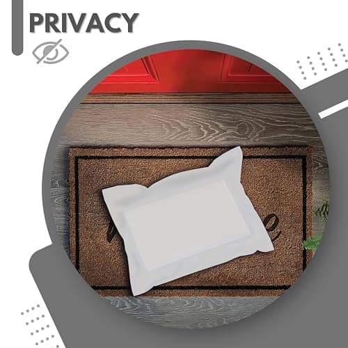 JeeJaan® 50 Pcs of White Parcel Bags 10x14 in Mailing Bags 254 x 354 mm A4 Poly Mailers Postage Bag Envelope Mailers Strong Recyclable Poly Plastic Envelope for Courier & Shipping Purposes — view 4