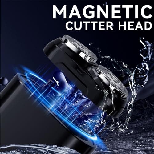 ENCHEN Mini Portable Electric Shaver - Rechargeable USB Type-C Beard Razor, Magnetic Blade, Waterproof Double Flex Head Razor for Wet and Dry Shaving, Instant Men Face Grooming Shavers — view 6
