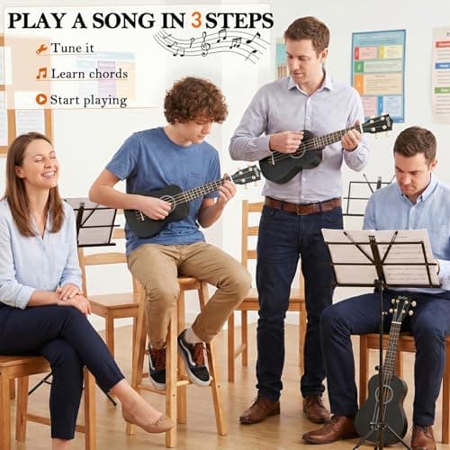 Soprano Ukulele Beginner Kit 21 Inch with Free Online Lesson Fast to Learn — view 2