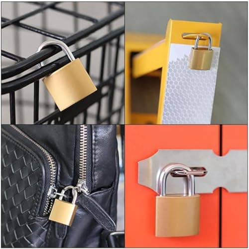 2 Pack Mini Padlock (3.2cm) with Keys for Gym Locker, Travel Bags, Cabinets — view 6