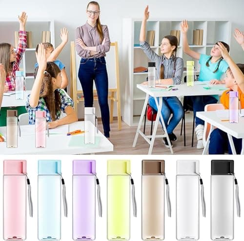 35Pcs Plastic Water Bottles Bulk 500ml, Reusable Leak Proof Drink Bottles — view 5