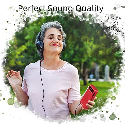 J-166 Portable Radio Battery Operated, AM FM Radio Pocket, Small Radio Transistor with Tuning Light, Back Clip, Excellent Reception for Outdoor & Indoor & Emergencies by PRUNUS — view 5