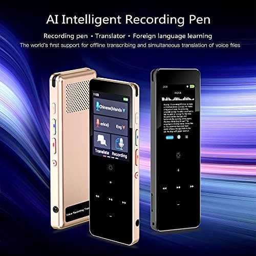 IUokLU 89 Languages X1 Voice Recording Translator Device Support Instant Two Way Translation WiFi/Hotspot/Offline with 2.0 Inch Decoration,Rose Gold — view 5