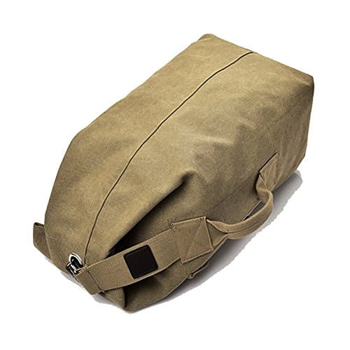 DETECH Large Capacity Travel Climbing Bag Tactical Military Duffel Bag Top Load Double Strap Canvas Backpack — view 6