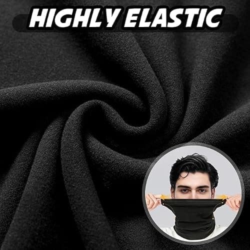 Showvigor Winter Neck Gaiter for Men & Women, Windproof Fleece Face Mask Cover, Cold Weather Scarf for Skiing, Cycling, Hiking & Outdoor Sports, Gift for Christmas, Father's Day and Valentine's Day — view 4