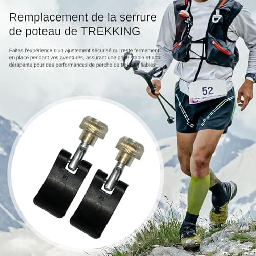 Hiking Pole Fasteners | Walking Stick Lock Handle | Quick Release & Supplies for Climbing Camping Hiking Mountain — view 2