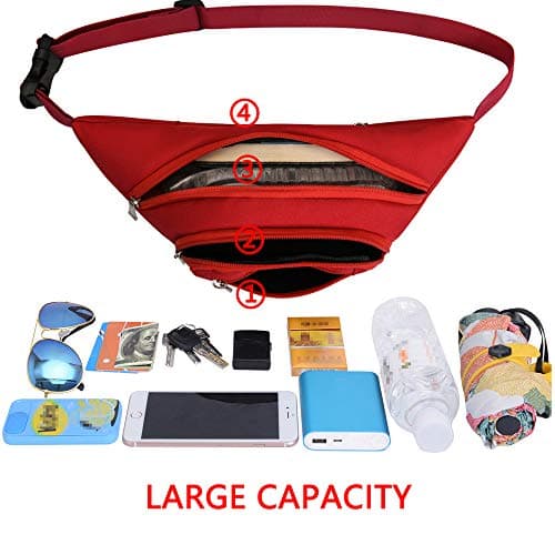 Waterproof bumbags and Fanny Packs for Women Men Hiking Running Travel Dog wolking Waist Bag for Women Men Ladies Boys Waterproof for Outdoor Sport — view 2