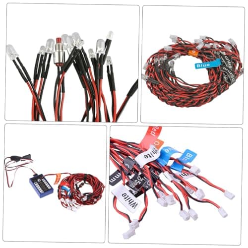 ibasenice Led Light Kit for Rc Model Car Rc Crawler Headlamp Replacement Lighting Modes — view 6