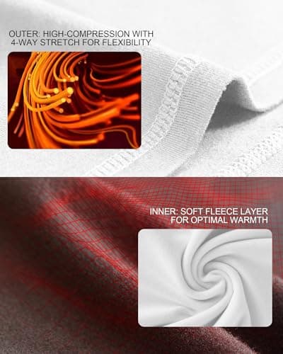 Roadbox Men's Thermal Underwear Sets - Fleece Lined Long Johns Base Layer Tops & Bottoms Quick Dry for Winer Skiing Cycling — view 5