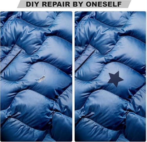 15 Pieces 9 x 12 cm Nylon Repair Patches Nylon Fabric Patch Self-Adhesive Tent Repair Tape Waterproof Lightweight Repair Patches Repair Patch Kit for Clothing Down Jacket Bag (Color Set A) — view 4