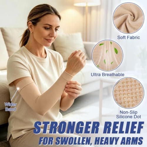Beister 20-30 mmHg Compression Arm Sleeves for Pain Relief, Single — view 4