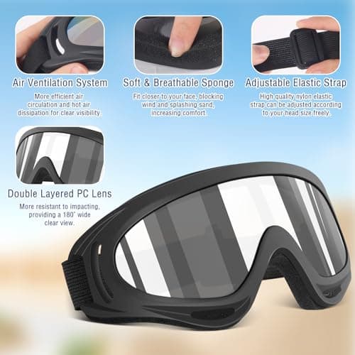 OXG 5 Pack Ski Snowboard Goggles, Ski Snow Goggles for Men Women Kids Youth UV Protection — view 4