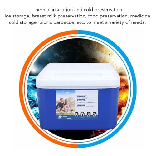 Phefop 5L Portable Insulated Hard Cooler Box for Travel and Outdoor — view 6