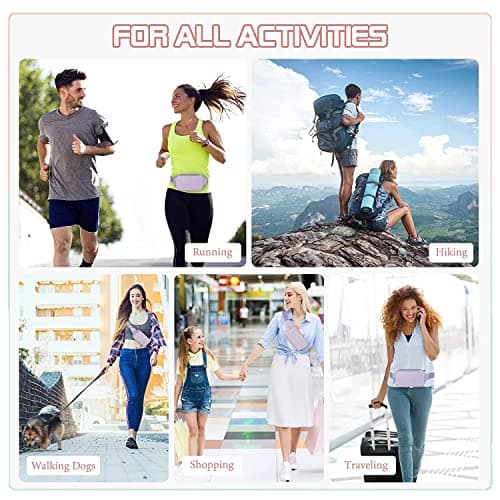 Invool Bum Bag for Women Men, Fanny Pack with Adjustable Straps Crossbody Fashion Waist Pack, Running Belt Bag for Travel Workout Cycling Hiking — view 6