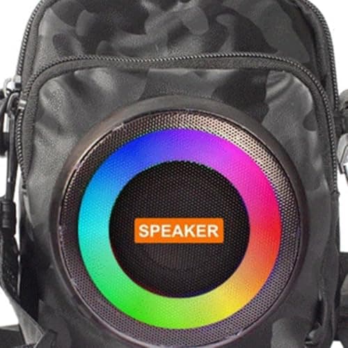 Aundhegrtt Outdoor Rechargeable Waterproof Bluetooth Speaker Large Capacity Power Bank for Hiking Traval Travel Back Pack Speaker Bag — view 3