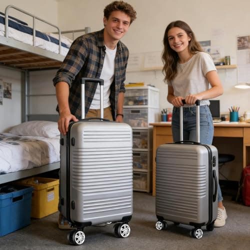 Spinner Luggage Wheels - Smooth Rollers, 2-Piece 360 Degree Replacement Set, Universal Vacation Portable Rolling Gear, Travel Suitcase Carry On School Airplane Makeup Case Trunk Repair — view 3