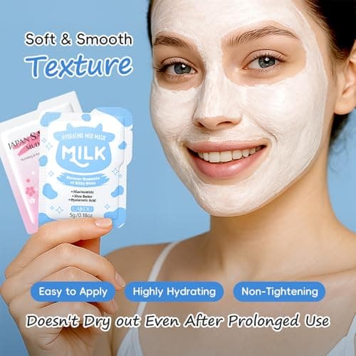 28PCS Sleepover Spa Party Supplies Set – Sakura & Milk Skin Care Set for Teenager Girl Gift - Travel Kits Gift Packs with Face Masks, Lip & Eye Masks, Hand Cream — view 5