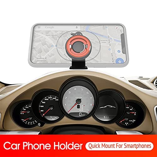 Car Phone Mount Without Magnetic, Stick On Dashboard 360° Rotatable Universal Cell Phone Holder with Ultra-Lock Quick Mount Strongest Adhesive Compatible with iPhone/Google 【Series C - 1st Gen】 — view 6