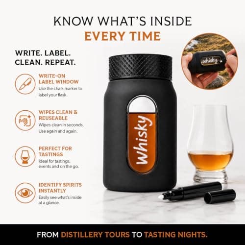 Flight Flask 100ml Hip Flask for Alcohol | Leakproof Glass Hip Flask with Protective Case | Small Pocket Flask for Men & Women | Whisky Travel Flask & Mini Spirit Bottle (Cherry Red) — view 5
