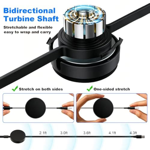 100W Retractable USB Multi Charger Cable, 6-in-1 1.1M Cable with USB A/C 5A Fast Charging Cables Type C/Phone/Micro USB for Phone 17,16,15 Serie,MacBook,Pad,Galaxy,Tablet,Huawei,Samsung — view 2