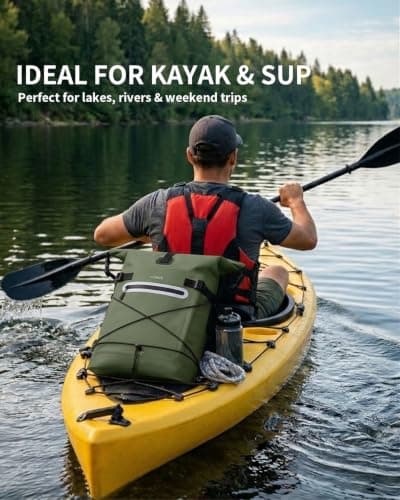 ECOHUB 30L Ultra-Light TPU Dry Bag Waterproof Backpack for Kayaking — view 4