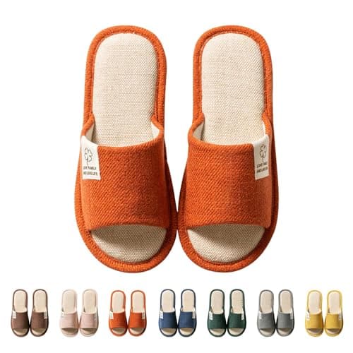 open toe slippers women House Slippers for Women Wide Fit Memory Foam