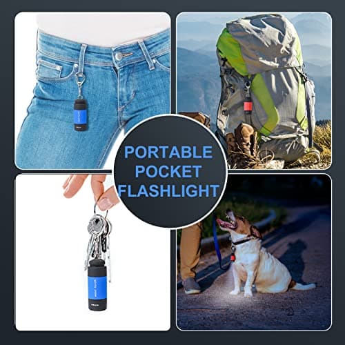 Mini Keychain Torches Rechargeable, Small LED Flashlight Torches 12 Packs — view 4