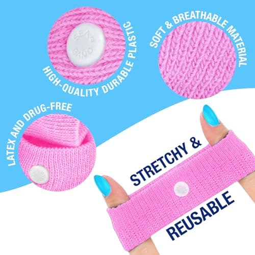 Sea-Band Pink Adult Travel & Motion Sickness Acupressure Wristband, 1 Pair — view 6