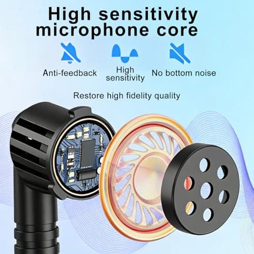 Wireless Microphone Headset, UHF Microphone Wireless Rechargeable Wireless Head Microphone Wireless Microphone Headset, 50 m Range, Headband Microphone for Teaching, Travel Guide, Fitness, Voice — view 3