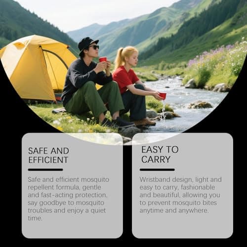 2PCS Electronic Mosquito Repellent Watches, Ultrasonic Anti Mosquito Bracelet, Waterproof Mosquito Watch with Rechargeable Long Lasting Protection, Suitable for Camping & Hiking (Black+Black Purple) — view 3