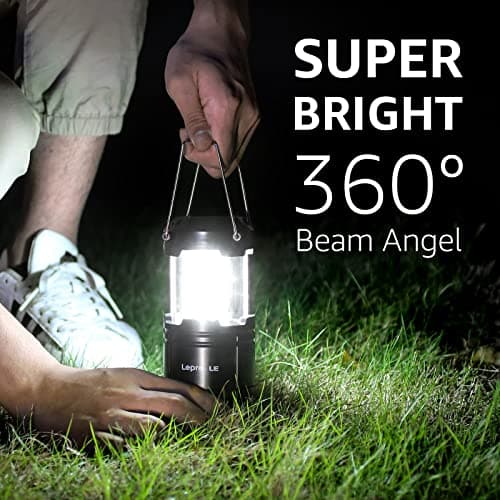 Lepro Camping Lights, Collapsible Camping Lantern Battery Powered, 4-Pack — view 3