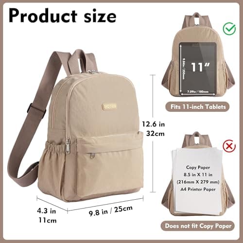 AOTIAN Lightweight Nylon Daypack, Small Hiking Backpack for Women — view 3