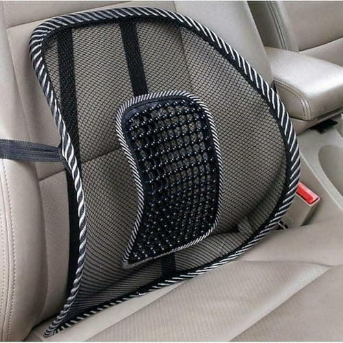 MantraRaj Mesh Back Support | Mesh Lumbar Support Cushion Air Flow Chair Back Support With Elastic Strap Back Rest for Travel Home School Car Office Chair Car Seat Back Pain Relief — view 5