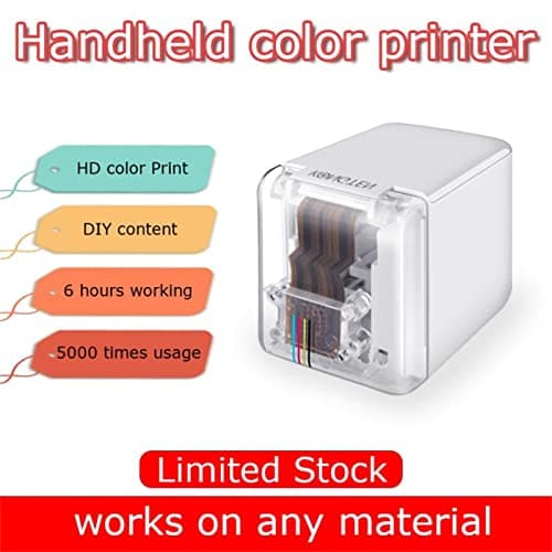 LMYYDES Portable WIFI DIY Label Printer Ink Cake Printer Color Mbrush Mini Handheld Food Bread Macaron Printer Coffee Fruit Cookies Latter Printing — view 3