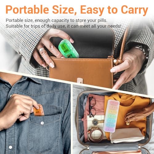 Windtrace Pill Boxes 7 Day 2 Times a Day, Large Weekly Pill Organiser — view 4