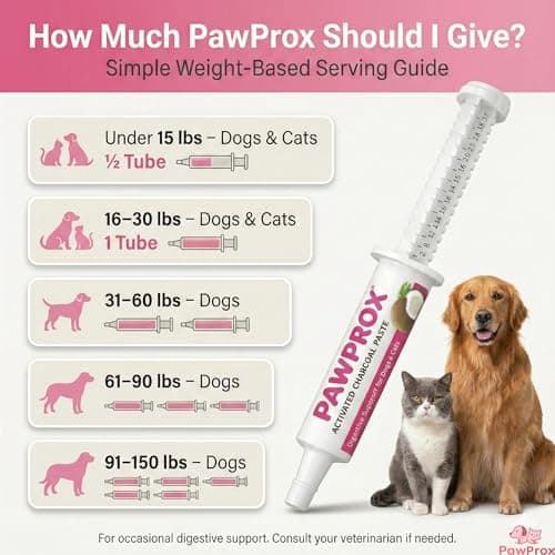 PawProx Activated Charcoal Gel for Dogs for Poisoning, 30 cc Dog First Aid Activated Charcoal, Animal Use Only Dogs and Cats Poisoning First Aid — view 2