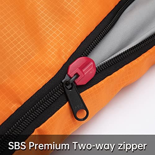 BISINNA 0 Degree Winter Sleeping Bags(480GSM) for Adults-Cold Weather Camping Sleeping Bag-Comfortable Warm Portable Sleeping Bags with Pillow Compression Sack for Backpacking Hiking Outdoor — view 5