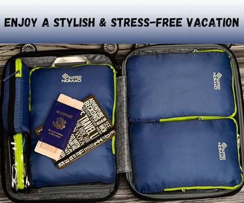 SUITEDNOMAD Ultralight Compression Packing Cubes Set, Suitcase and Backpack Travel Organiser Bags — view 6