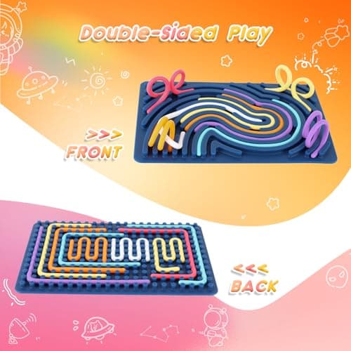 ddLUCK Sensory Activity Board for Autism ADHD, Fidget Toys for Kids Adults — view 2