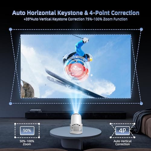 HY300Pro+ 2026 Ultra Smart Projector Built-in Android 14 Apps,12000 Lumens — view 4