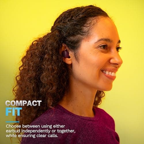 JLab Go Air Pop+ True Wireless Earbuds with Mic - Bluetooth, Violet — view 6