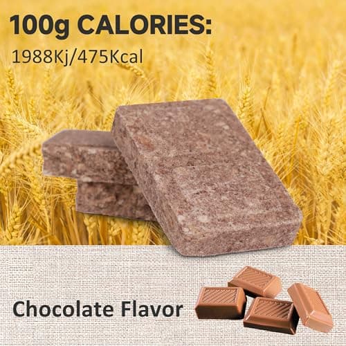 Emergency Food Rations, High Energy Biscuits, Chocolate Flavor 12 Packs — view 5