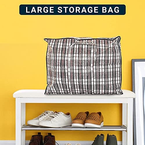 Ctop 2 Packs Extra Large Laundry Bag.Strong Storage Shopping Bags.Plastic Box Shape Clothes Bag for Travel Packing Moving & Storage– Waterproof Fabric with Zip to Keep Clean. 80x55x24CM — view 6