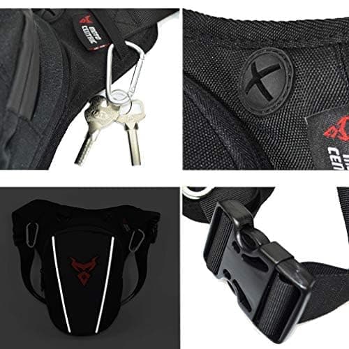 Motorcycle Drop Leg Bag Oxford Waist Pack for Men Women Bum Hip Fanny Belt Purse Pouch Outdoor Travel Hiking Cycling Thigh Daypack — view 2