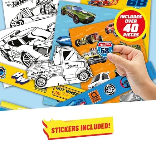 Hot Wheels Licenced Sticker Craft Activity Set, 40 Pieces, Age 3+ - 6 Pack — view 4